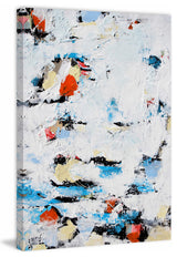"Fire and Ice" Painting Print on Wrapped Canvas, 24"x36"