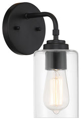 Stowe Wall Sconce 1  Light  Flat Black