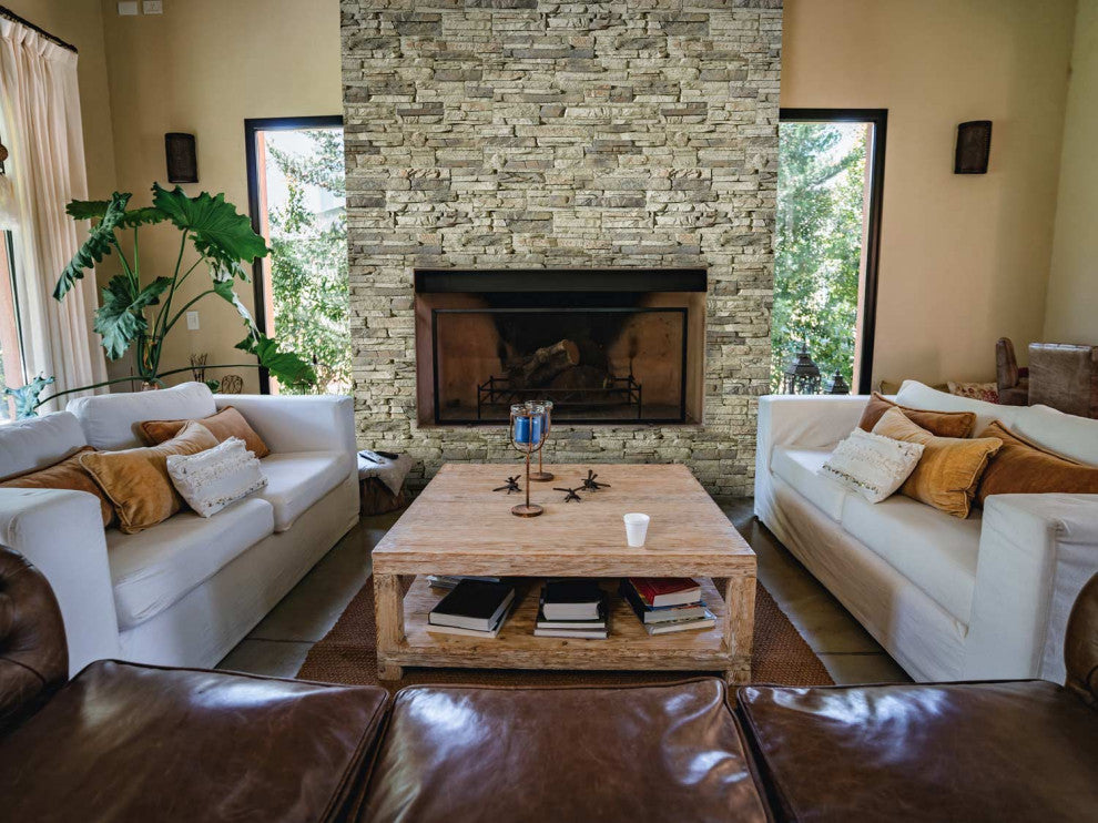 Colorado Dry Stack Faux Stone Wall Panel, Colorado Dry Stack Panel, Birchwood