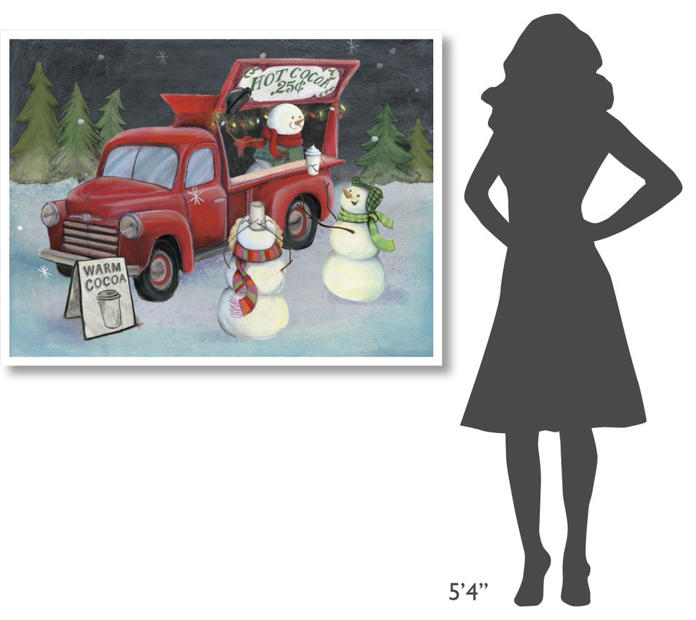 "Christmas on Wheels IV Light" Digital Paper Print by Mary Urban, 50"x38"
