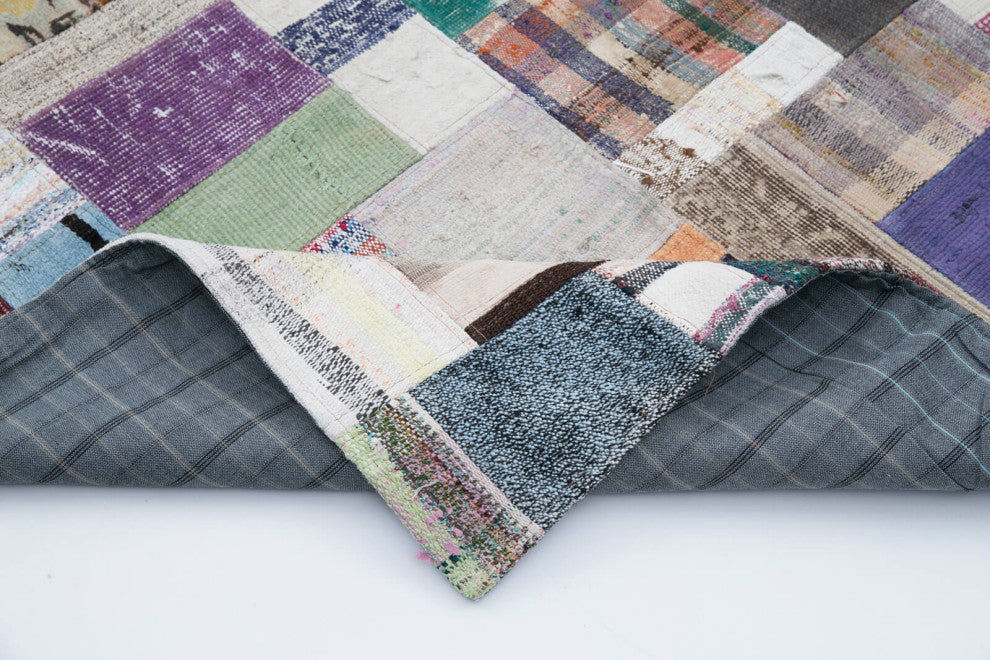 Rug N Carpet - Handmade Turkish 8' 3'' x 10' 0'' Rustic Patchwork Kilim Rug