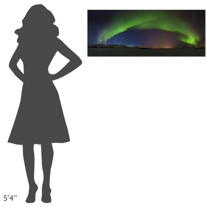 "Northern Lights" Stretched Canvas Giclee by Roy Samuelsen, 40x16"
