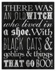 Old Witch  11x14 Canvas Wall Art