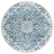 Indoor/Outdoor Marbella MB3 Denim Machine Washable 6' x 6' Round Rug
