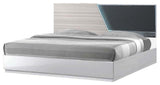 Manchester Zebra/Gray Platform Bed, Eastern King
