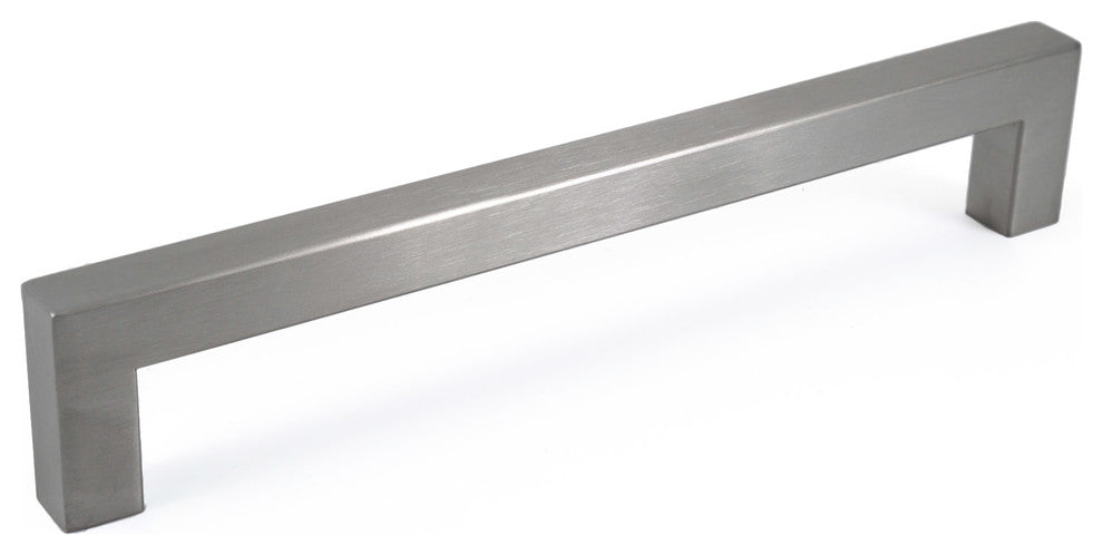 Celeste Square Bar Pull Cabinet Handle Brushed Nickel Stainless 14mm, 8"