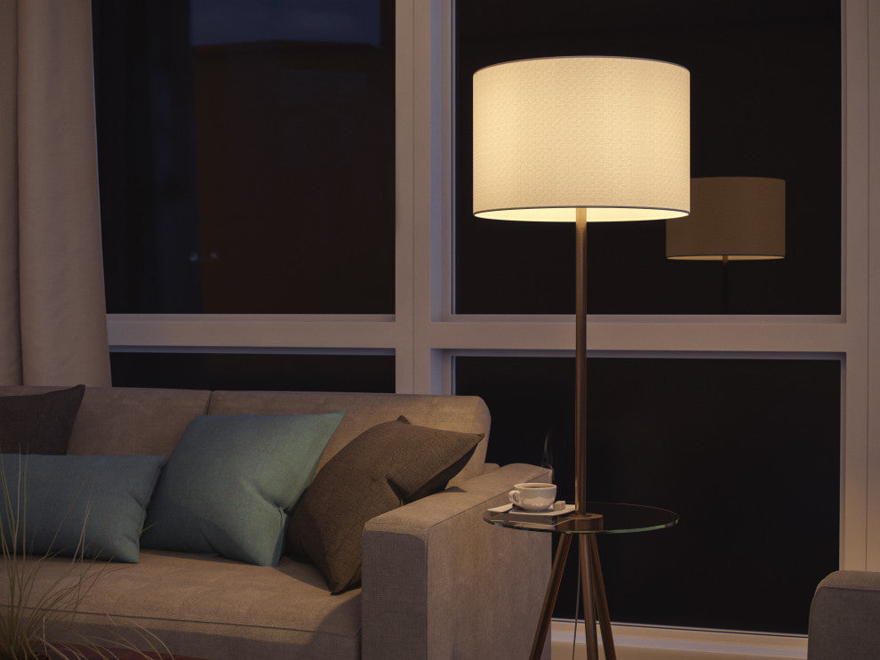 Kenroy 35342AB 1-Light Floor Lamp, Nash