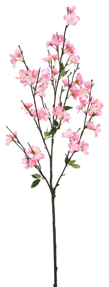 Vickerman 40'' Artificial Pink Cherry Blossom Spray, 3 per Pack