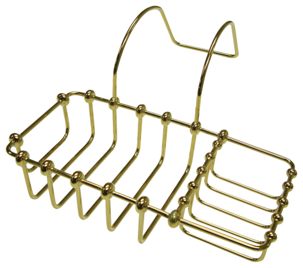 Kingston Brass Clawfoot Soap and Sponge Holder, Polished Brass