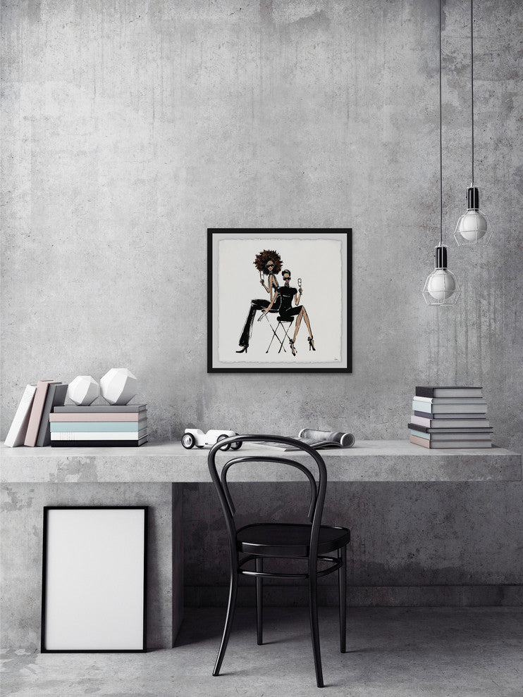 "Style at Any Age" Framed Painting Print, 24"x24"