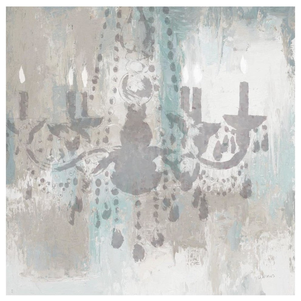 "Candelabra Teal I" Digital Paper Print by James Wiens, 20"x20"