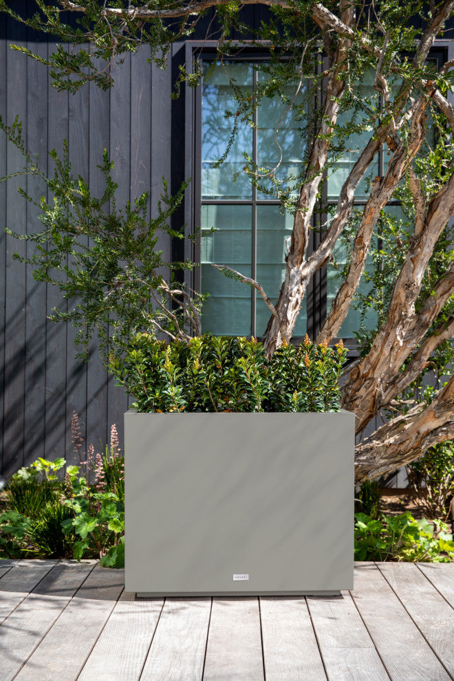 Veradek Block Series Span Planter, Grey, Short