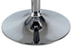 Darien Industrial  High Back Upholstered Bar Stool in Chrome and White