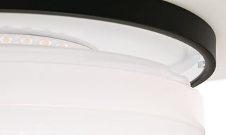 Oscar 19" Flush Mount, Black