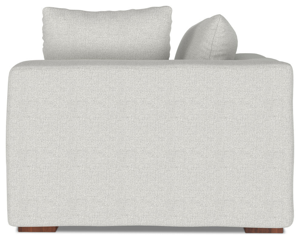 Jasmine Right-Arm Sofa Module in Performance Fabric, Cloud Gray