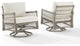 Thatcher 2Pc Wicker Swivel Rocker Outdoor Chair Set
