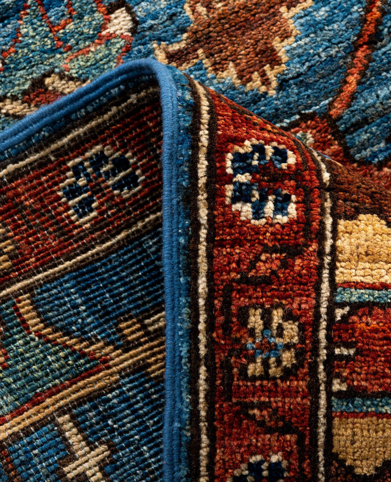 Serapi One-of-a-Kind Hand-Knotted Area Rug Light Blue, 2'8" x 9'11"