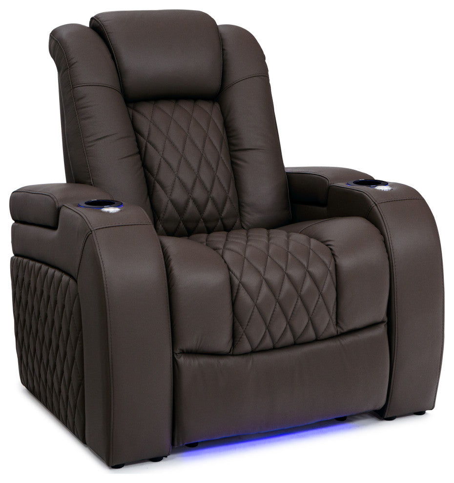 Seatcraft Virtuoso Home Theater Seating, Brown, Row of 1