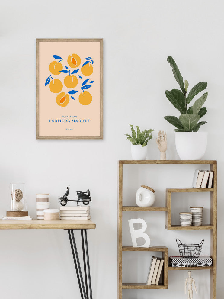 "Paris Farmers Market No 04" Framed Painting Print, 30x45