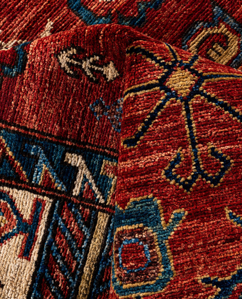 Serapi One-of-a-Kind Hand-Knotted Area Rug Red, 9'0" x 12'0"