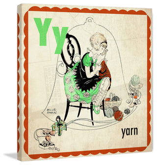 "Yarn" Painting Print on Canvas by Curtis