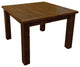 Barnwood Style Timber Peg Extension Table, Early American, 2-Leaf 36" X 72"