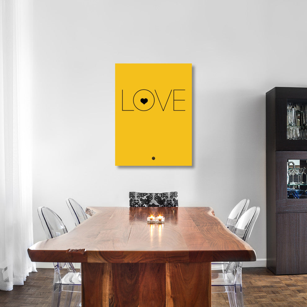"Love Poster Yellow" Fine Art Print