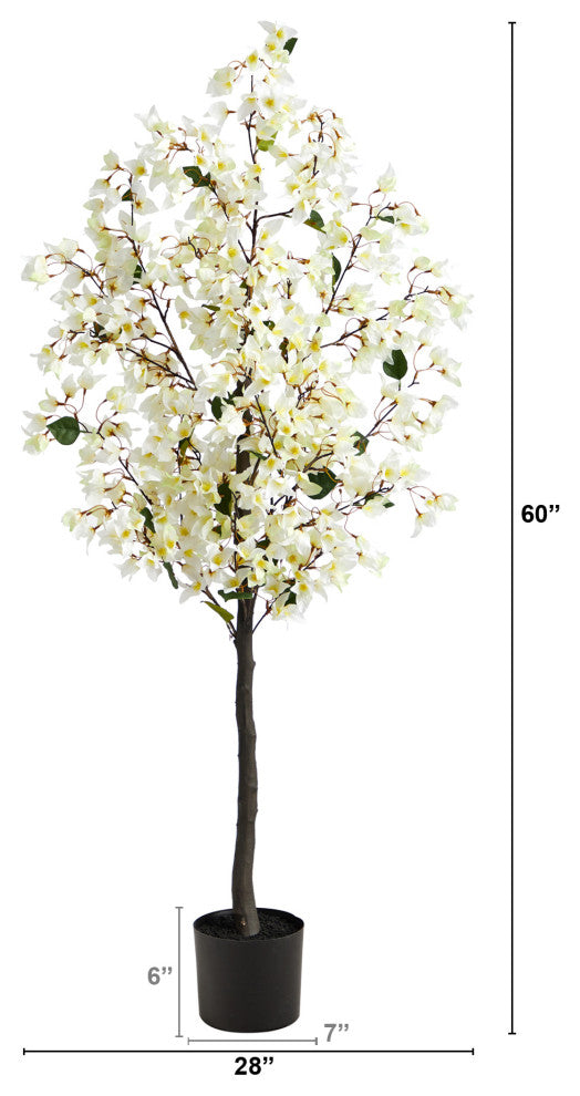 5' Bougainvillea Artificial Tree