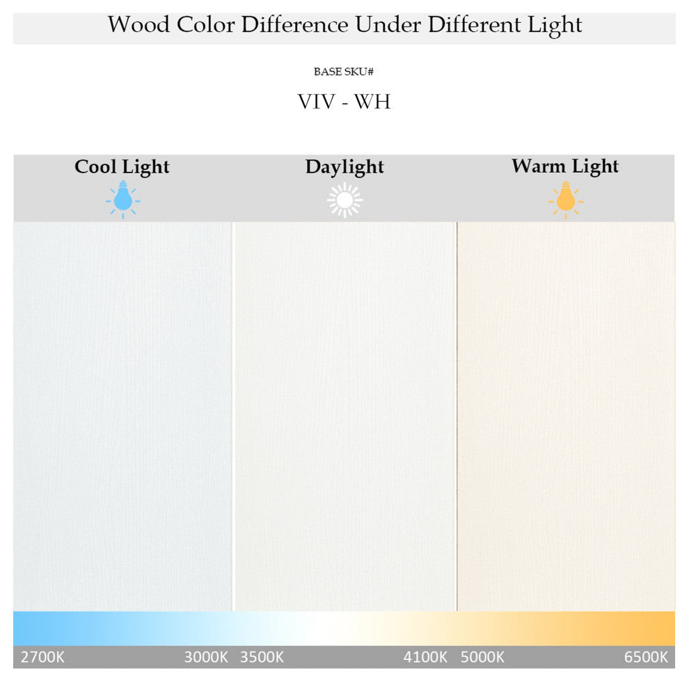 VIV 48" Solid Wood Freestanding Bathroom Vanity, Matte White