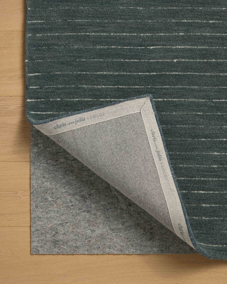 Chris Loves Julia x Loloi Henry Denim / Ivory 3'-6" x 5'-6" Accent Rug