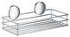 Self Adhesive Single Shower Basket, Polished Chrome