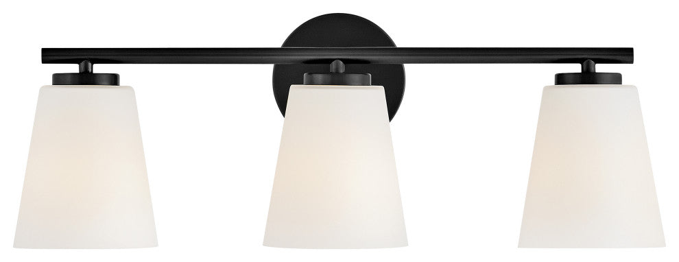 Lark Bri Medium Three Light Vanity, Black