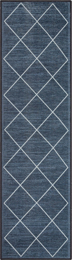 Well Woven Kings Court Clover Modern Moroccan Trellis Gray Area Rug, 2' X 7' Run