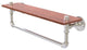 Pipeline Ironwood Shelf with Towel Bar, Satin Nickel, 22"