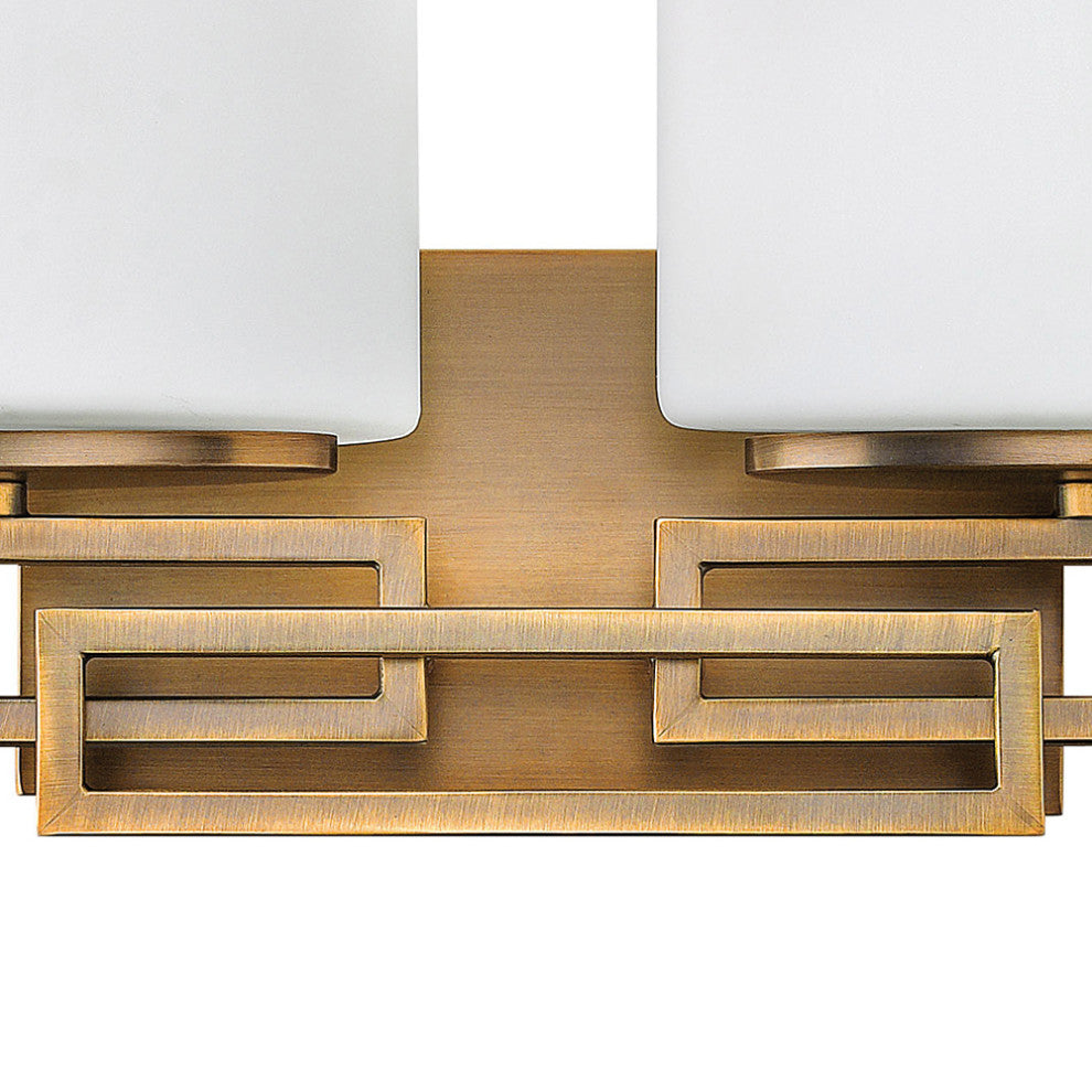 Hinkley Lanza Small Two Light Vanity, Brushed Bronze