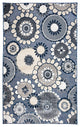Canyon Disco Indoor/Outdoor Rug Navy 7'8" Round