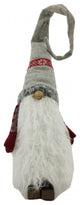 Red and Grey Winter Gnome With Snowflakes