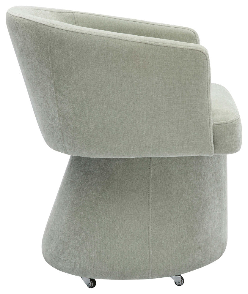 Kristen Rolling Desk Chair, Green