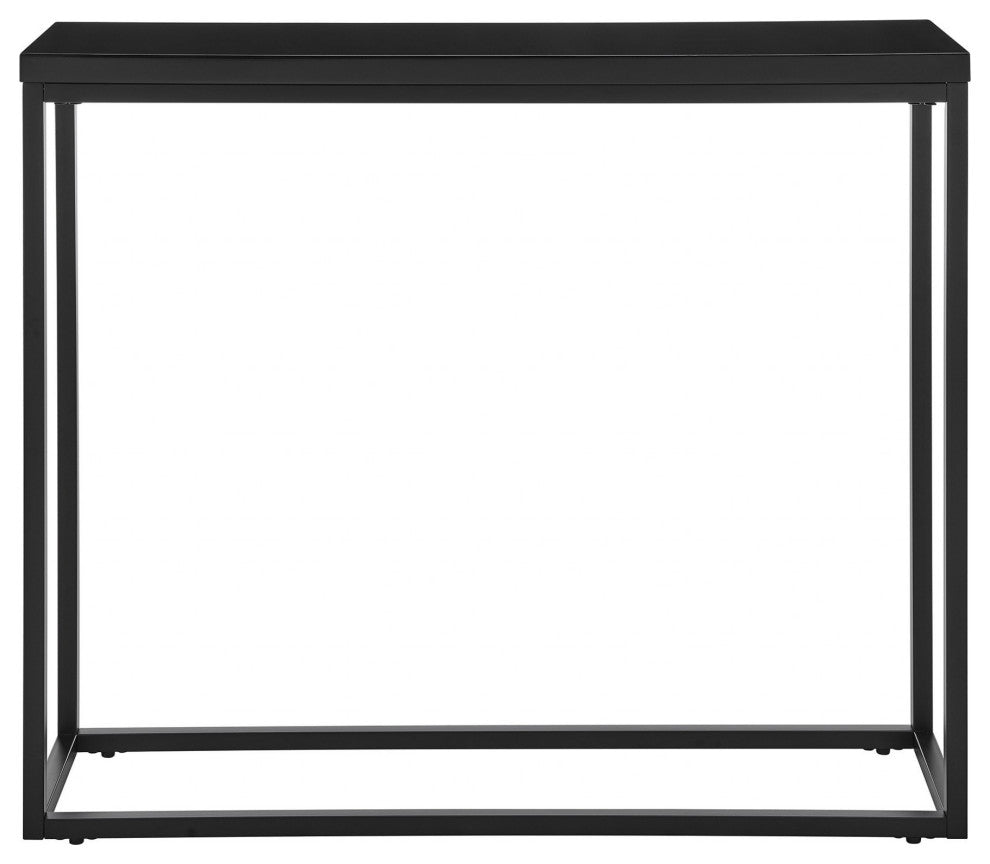 Modern Black Gloss On Black Console Table