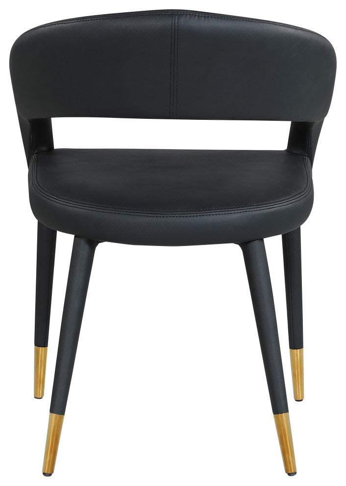 Destiny Dining Chair, Black, Faux Leather