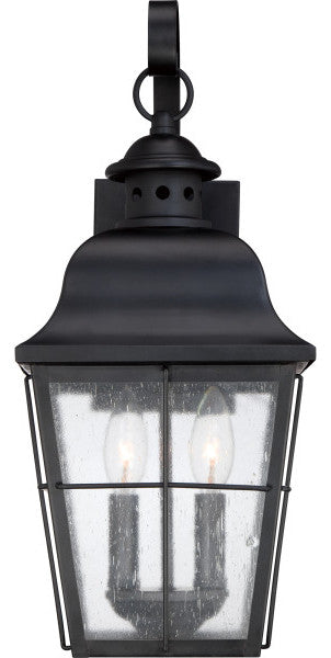 Millhouse 2-Light Outdoor Lantern, Mystic Black