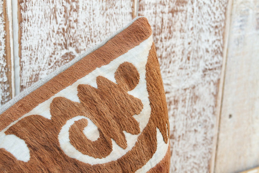 Aisara Thuja Suzani Lumbar Pillow