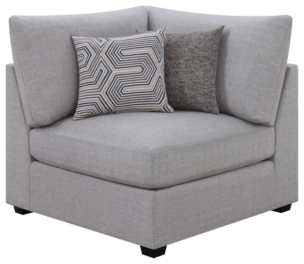 Cambria 5-piece Upholstered Modular Sectional Sofa Grey