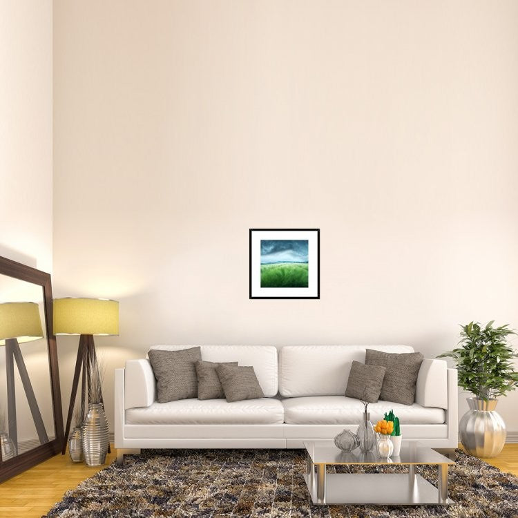 "Barley Field" Framed Digital Print by Floriana Barbu, 24x24"