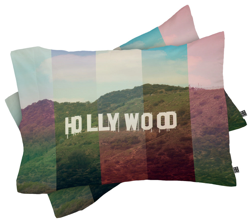 Deny Designs Catherine Mcdonald Hollywood California Pillow Shams, King