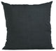 Black Solid Shiny Velvet Luxury Throw Pillow, Double sided 22"x22"