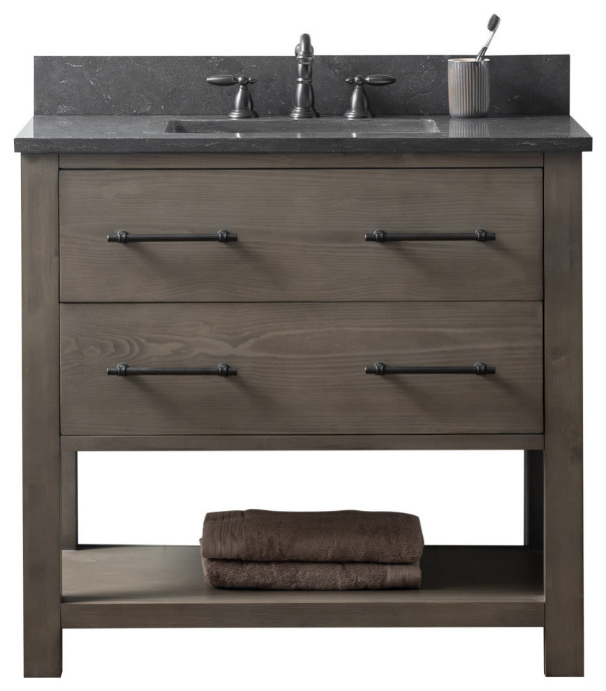Windwood 36" Bathroom Vanity, Smoke Gray