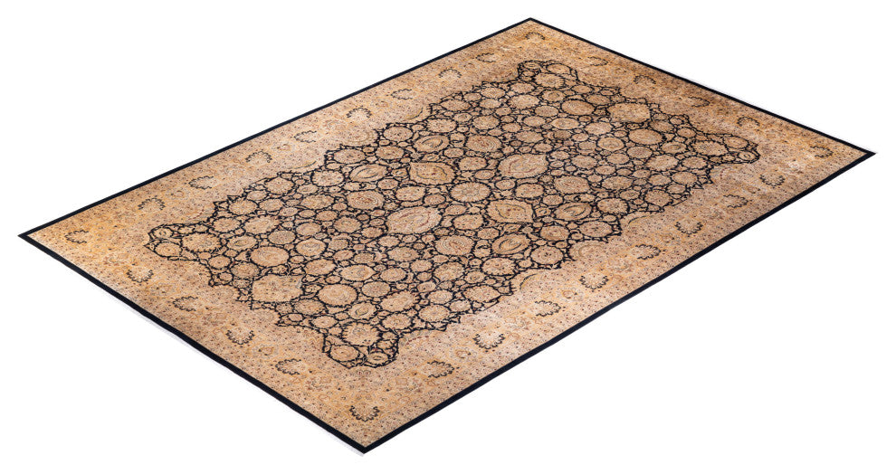 Mogul, One-of-a-Kind Hand-Knotted Area Rug Black, 12' 4" x 18' 7"