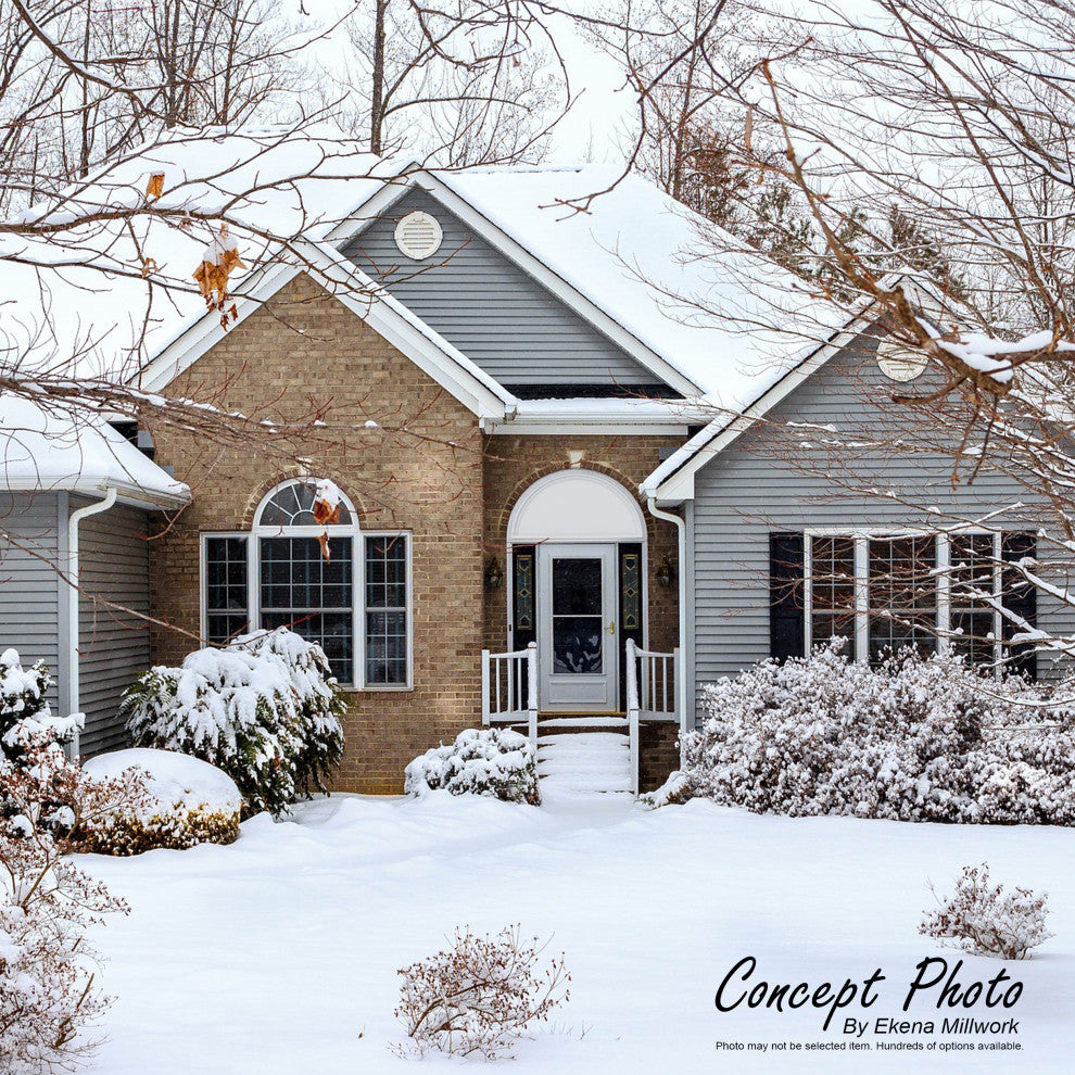 Peaked Cap Sunburst Architectural Grade PVC Pediment