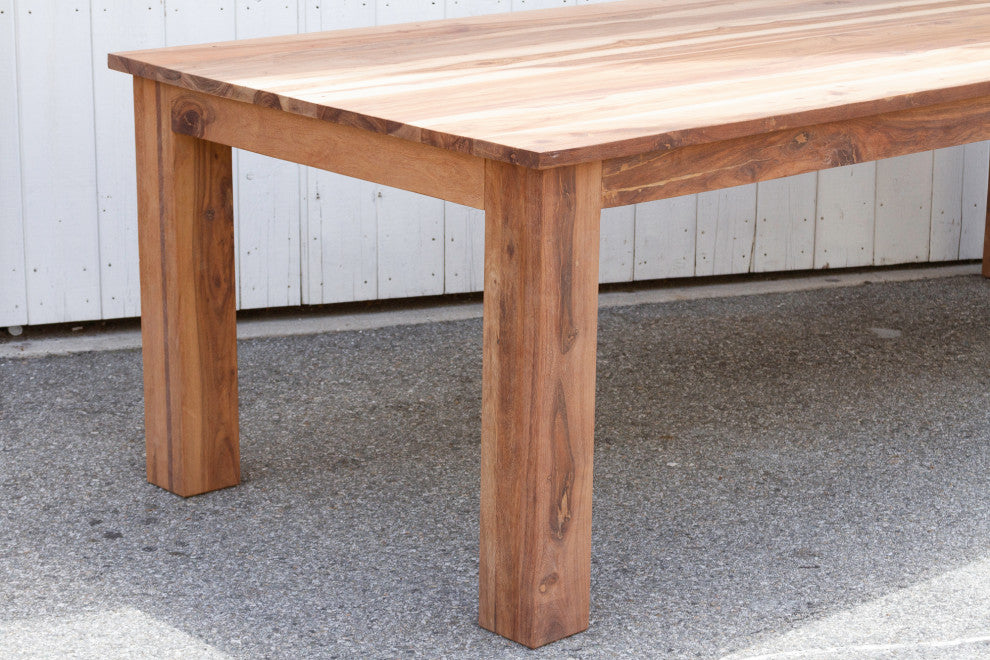 Large Reclaimed Teak Parson Dining Table